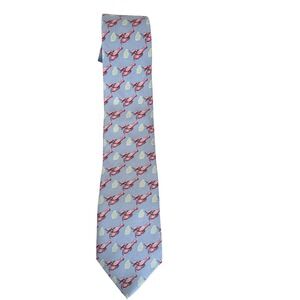 Vineyard Vines Lobster Tie Silk Blue Maine Novelty Custom Collection